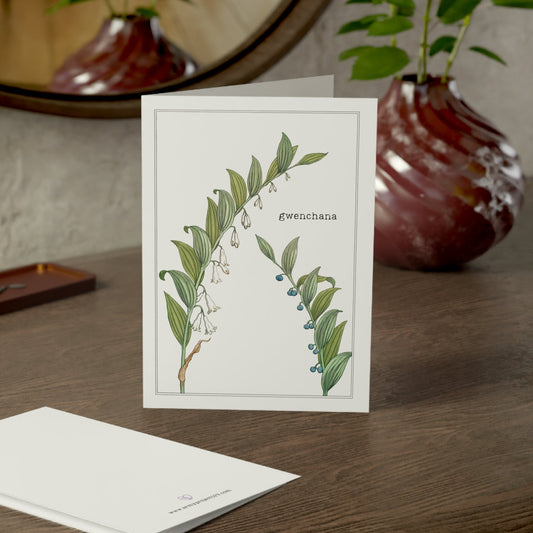 Fanmade BTS Greeting Card - "Gwenchana" Encouragement Card - Vintage Floral Artwork