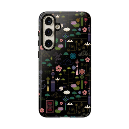 Norigae Night Garden Tough Phone Case - Elegant K-Pop Merch - iPhone, Galaxy, Pixel Cover