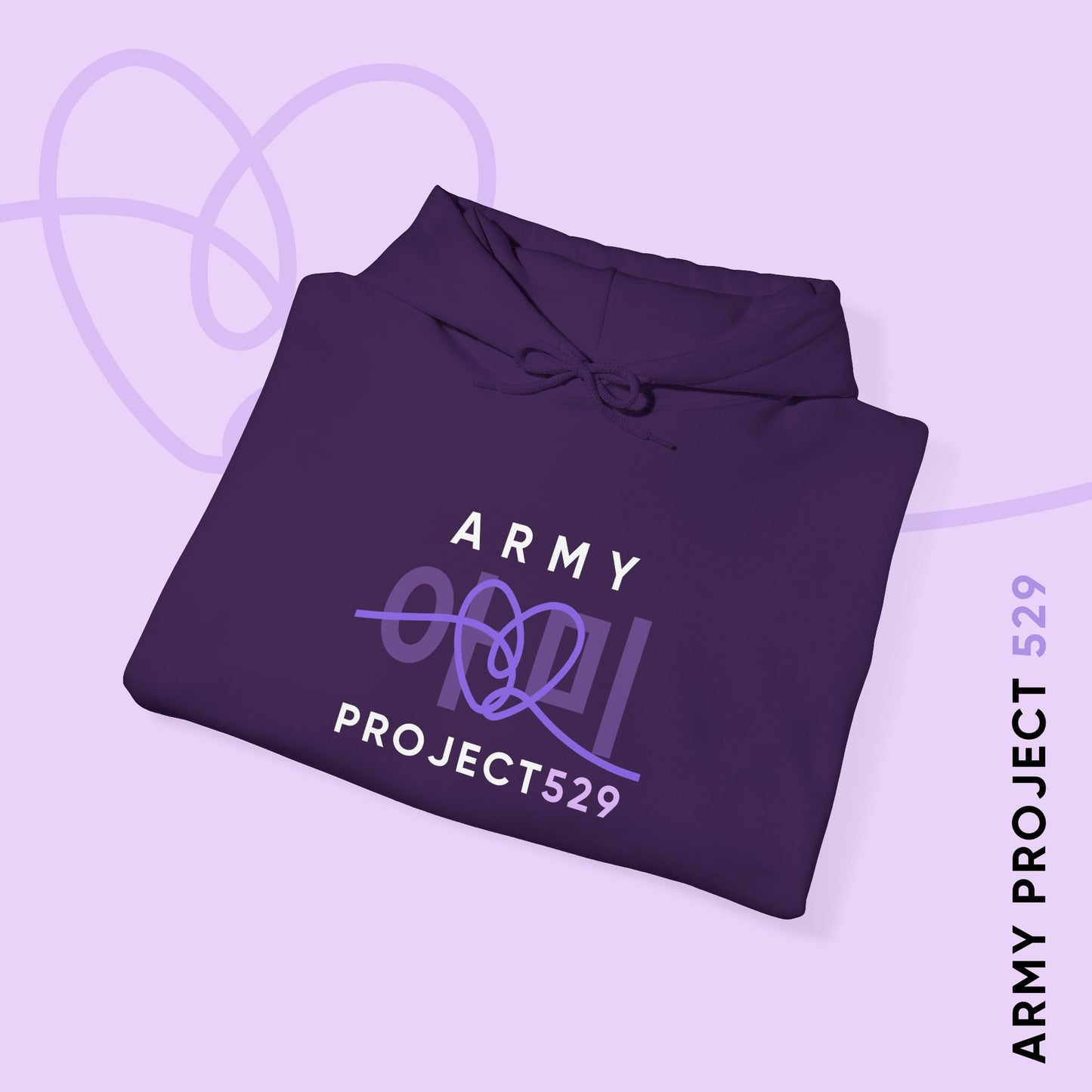 ARMY Project 529 Hoodie - ARMY Apparel - Cozy Unisex Sweatshirt