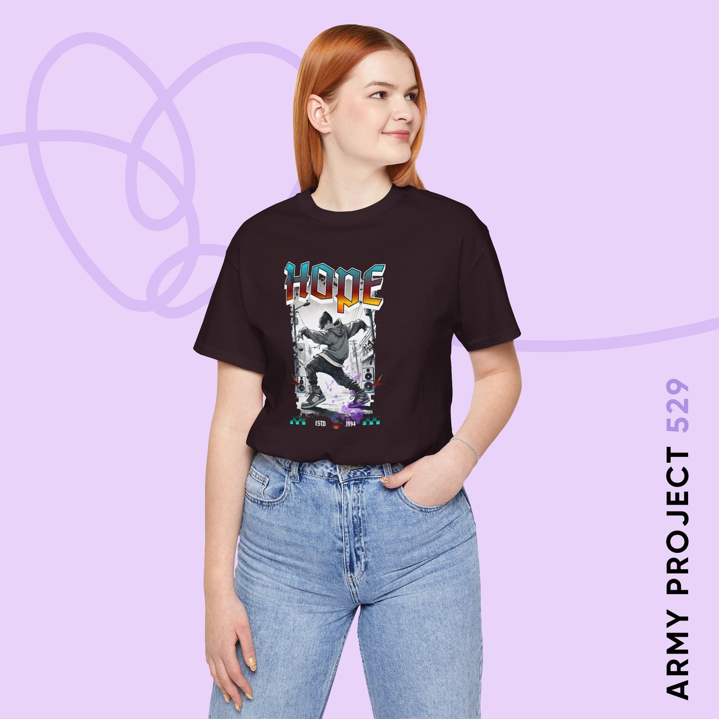 Hobi 1990s Retro Series Unisex Jersey Short Sleeve Tee