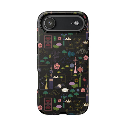 Norigae Night Garden Tough Phone Case - Elegant K-Pop Merch - iPhone, Galaxy, Pixel Cover