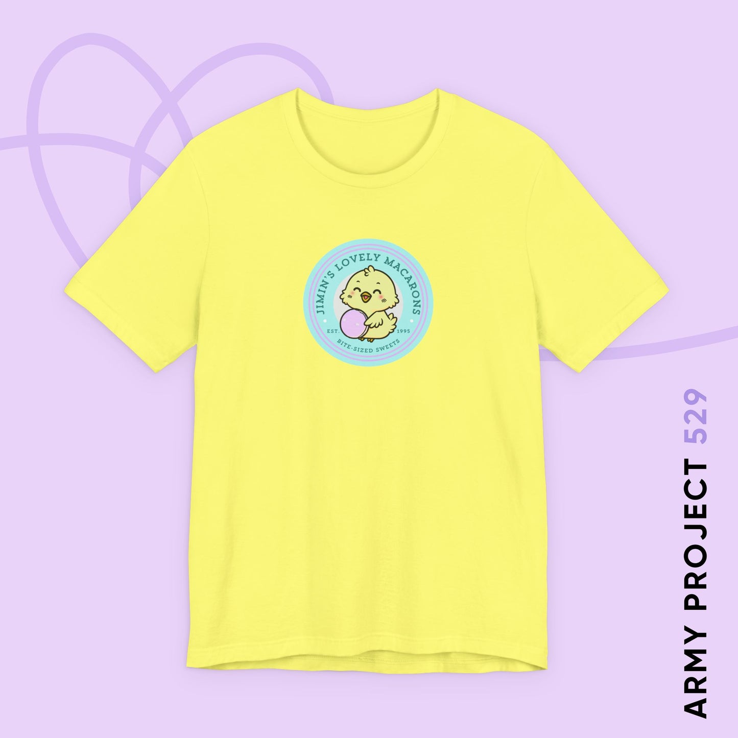 Jimin Lovely Macarons Unisex Jersey Short Sleeve Tee