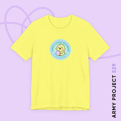 Jimin Short Sleeve Shirt - Cute Fanmade BTS Merch - Jimin's Lovely Macarons - Soft Unisex T-Shirt