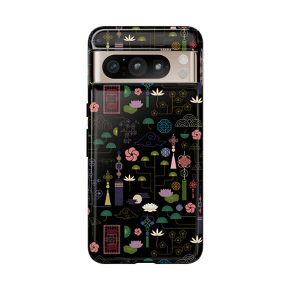 Norigae Night Garden Tough Phone Case - Elegant K-Pop Merch - iPhone, Galaxy, Pixel Cover