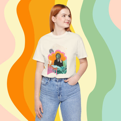 Jin Short Sleeve Shirt - Fanmade BTS Retro Series - 60s Mod Aesthetic - Soft Unisex T-Shirt