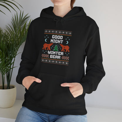Taehyung Hoodie - Good Night Winter Bear - Fanmade BTS Merch - Cozy Unisex Sweatshirt