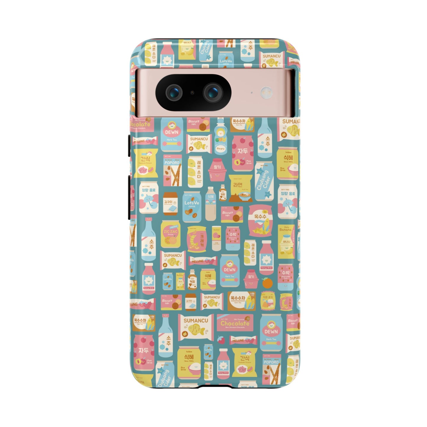 Sweet Pastel Korean Snacks Tough Phone Case - Cute K-Pop Merch - iPhone, Galaxy, Pixel Cover