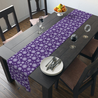OT7 Table Runner - Secret Snowflakes (Purple) - Fanmade BTS Home Decor - Cotton Twill or Polyester