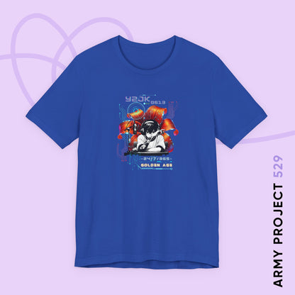 Jung Kook Short Sleeve Shirt - Fanmade BTS Retro Series - Y2K Gamer Aesthetic - Soft Unisex T-Shirt
