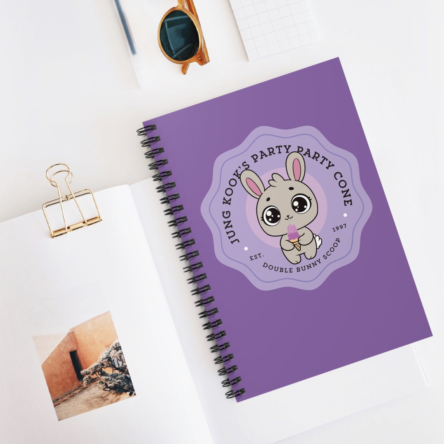 Jungkook Party Party Cone Bakery Series Spiral Notebook