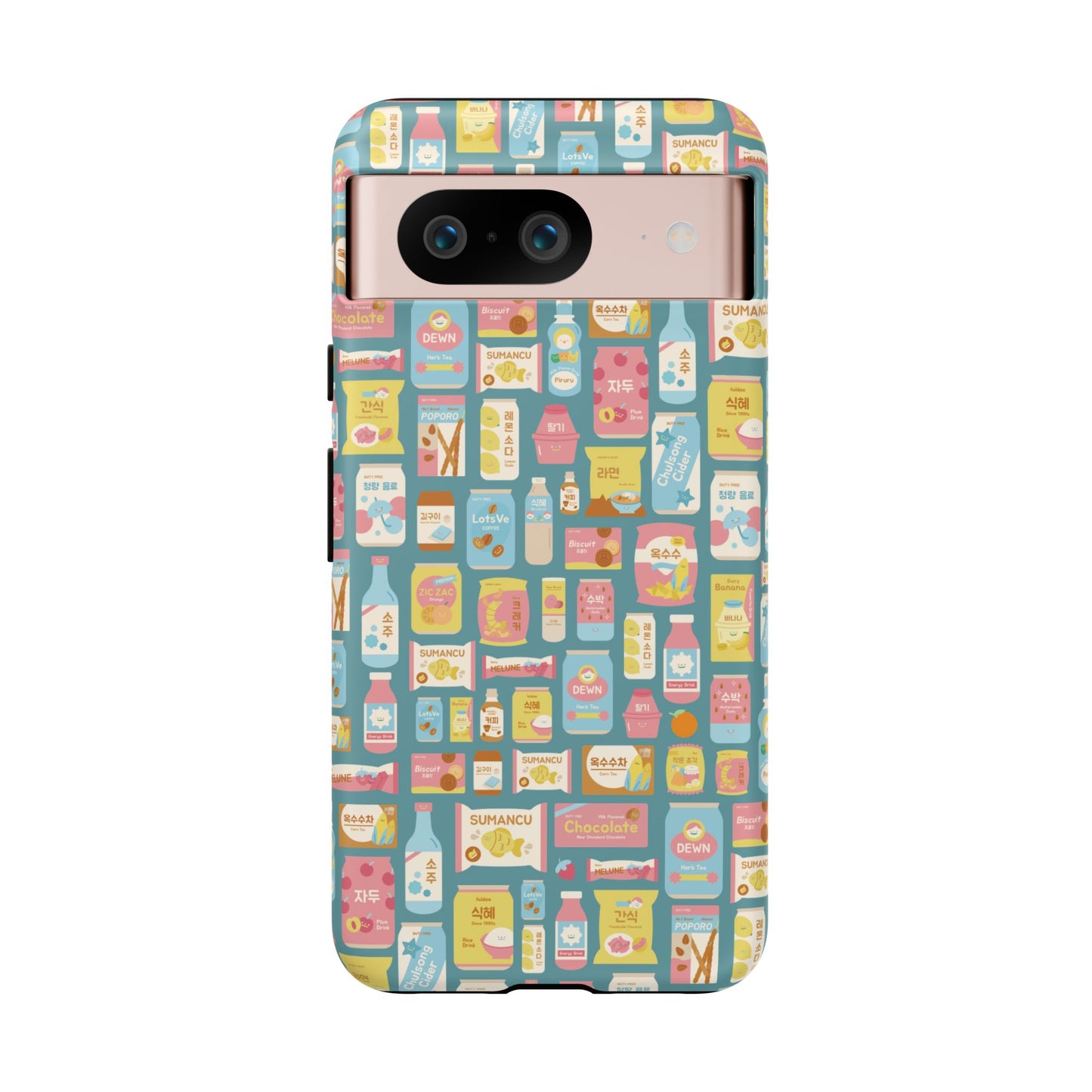 Sweet Pastel Korean Snacks Tough Phone Case - Cute K-Pop Merch - iPhone, Galaxy, Pixel Cover