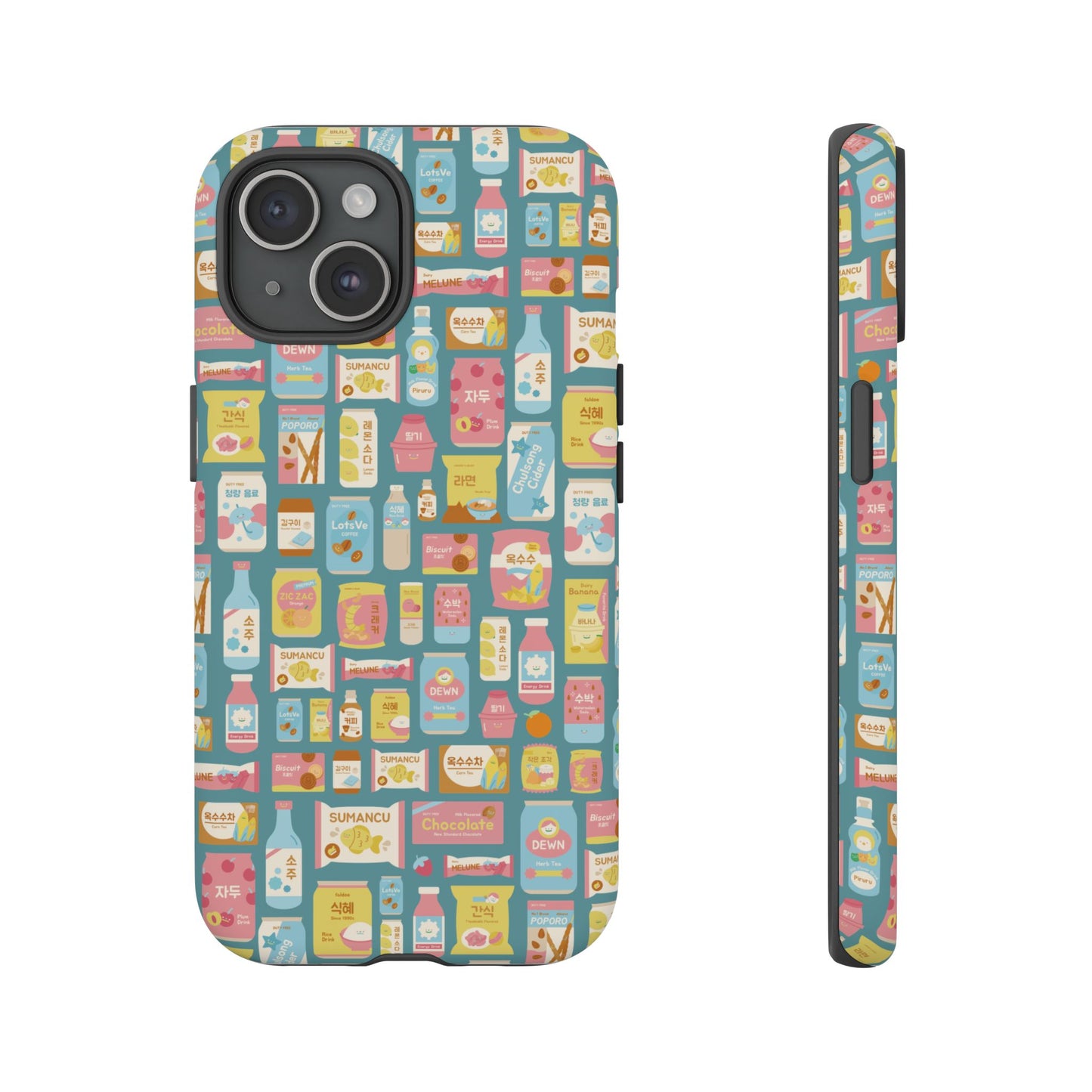 Sweet Pastel Korean Snacks Tough Phone Case - Cute K-Pop Merch - iPhone, Galaxy, Pixel Cover
