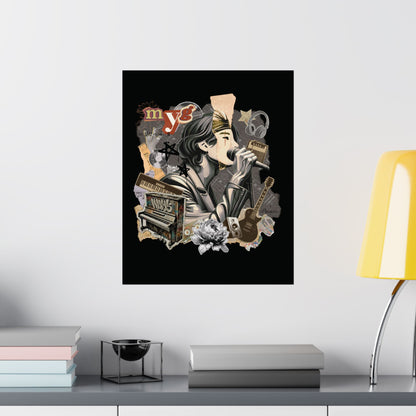 Yoongi 2010s Retro Series Matte Poster