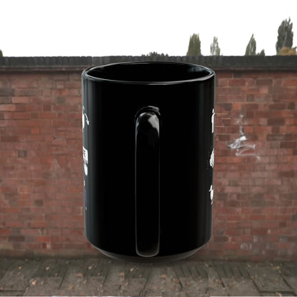 Walking Like a Duck 15 oz Black Coffee Mug