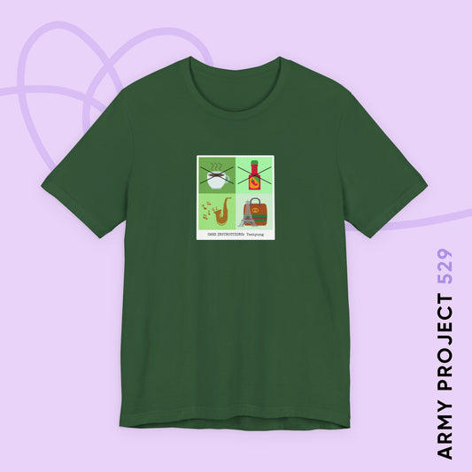 Taehyung Care Instructions Unisex Jersey Short Sleeve Tee