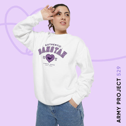 OT7 Sweatshirt - Bangtan Athletics - Fanmade BTS Merch - Unisex Garment-Dyed Sweatshirt