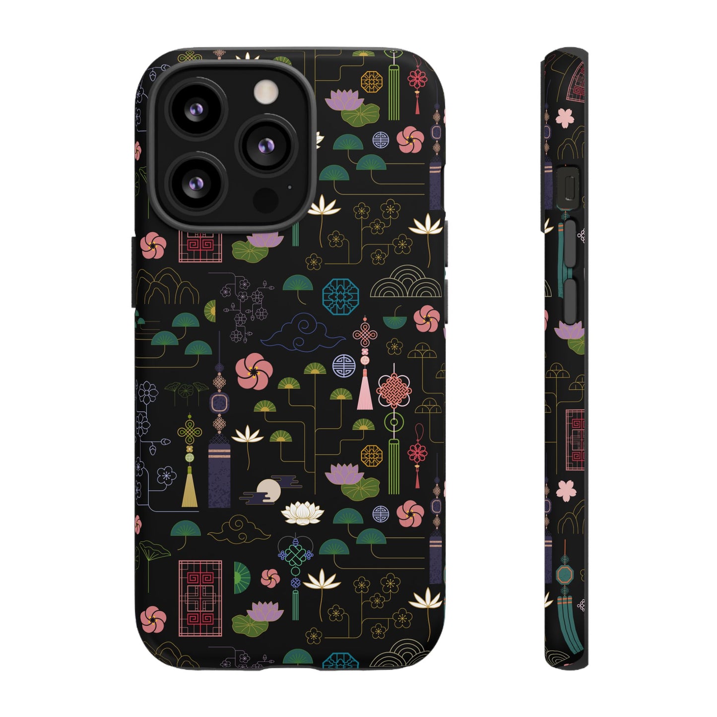 Norigae Night Garden Tough Phone Case - Elegant K-Pop Merch - iPhone, Galaxy, Pixel Cover