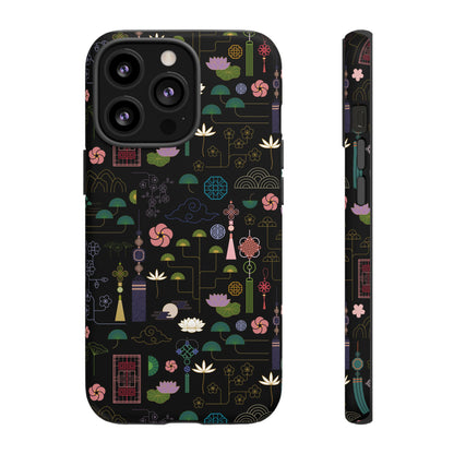 Norigae Night Garden Tough Phone Case - Elegant K-Pop Merch - iPhone, Galaxy, Pixel Cover