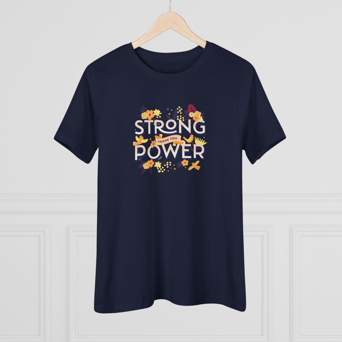 OT7 Women's Tee - Strong Power Thank You - Fanmade BTS Merch - Soft Jersey T-Shirt