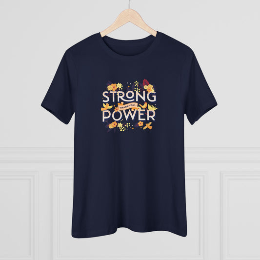 OT7 Women's Tee - Strong Power Thank You - Fanmade BTS Merch - Soft Jersey T-Shirt