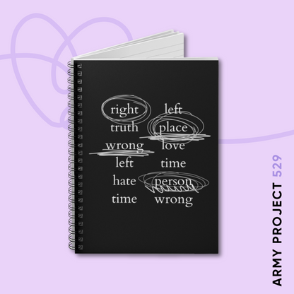 Namjoon Contradictions Spiral Notebook