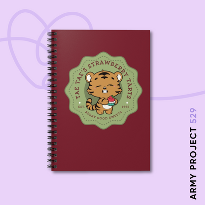 Tae Tae Strawberry Tarts Bakery Series Spiral Notebook