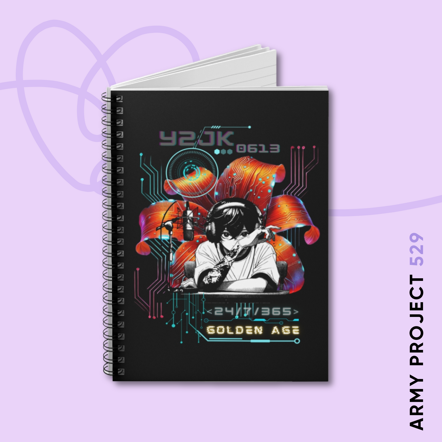 Jungkook Y2JK Retro Series Spiral Notebook