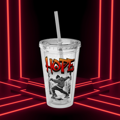 HOTS with Hope Sunsplash Tumbler with Straw, 16oz