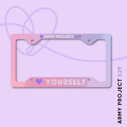 Love Yourself USA License Plate Frame