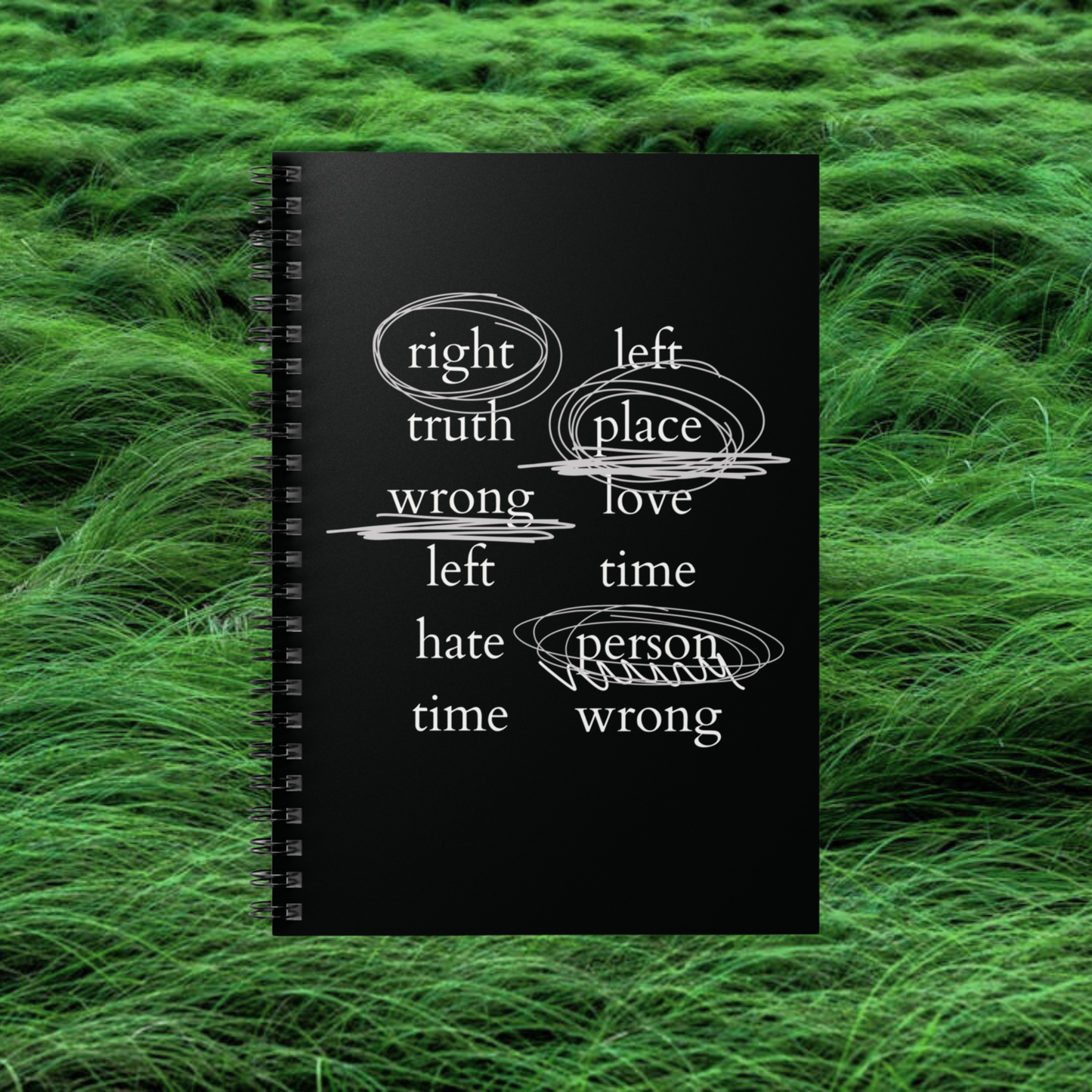 Namjoon Notebook - 'Contradictions' - Fanmade BTS Stationery - Spiral Journal