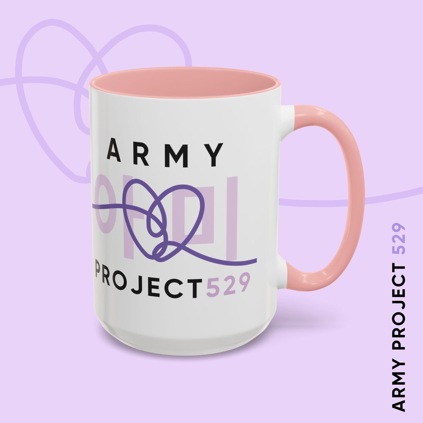 ARMY Project 529 Coffee Mug - Two-Tone 15 oz Ceramic