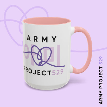 ARMY Project 529 Coffee Mug - Two-Tone 15 oz Ceramic