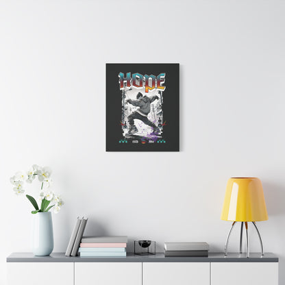 Hobi Canvas Wall Art - Fanmade BTS Retro Series - 90s Hip-Hop Aesthetic - Framed Wall Decor