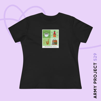Taehyung Women's Tee - Funny Fanmade BTS Merch - Care Instructions - Soft Jersey T-Shirt