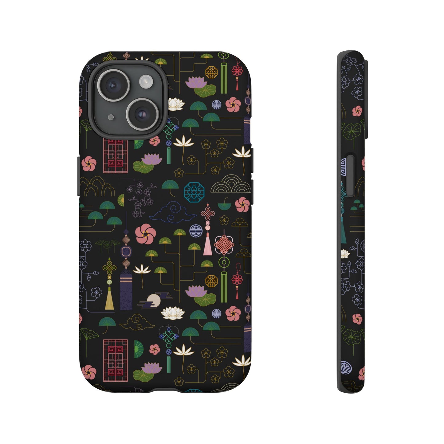 Norigae Night Garden Tough Phone Case - Elegant K-Pop Merch - iPhone, Galaxy, Pixel Cover
