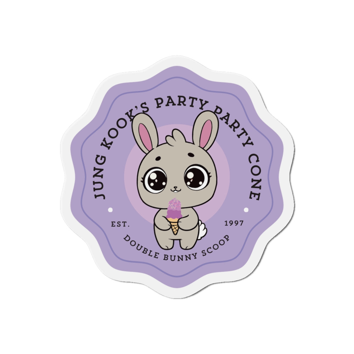 Jungkook Party Party Cone Bakery Series Die-Cut Magnet