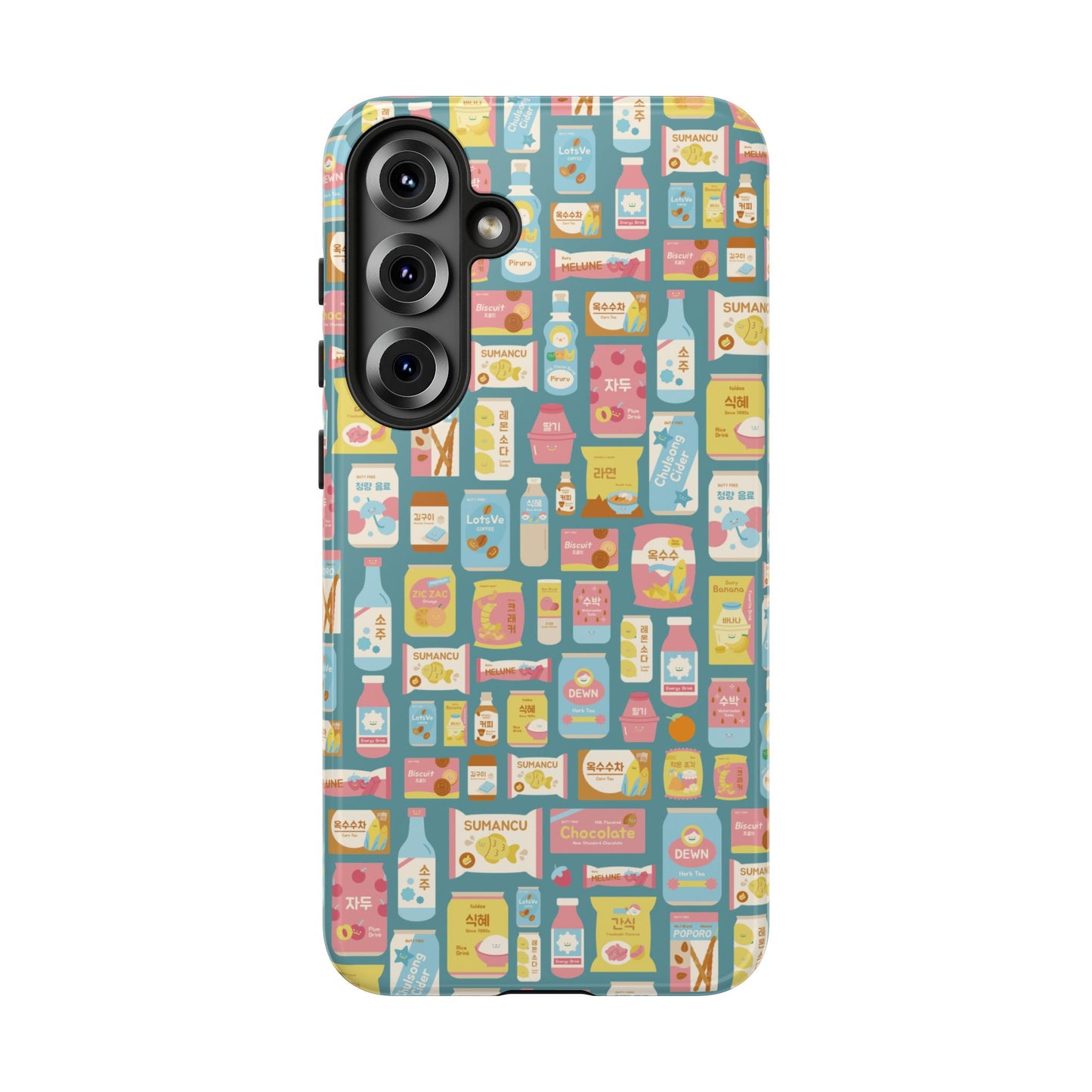Sweet Pastel Korean Snacks Tough Phone Case - Cute K-Pop Merch - iPhone, Galaxy, Pixel Cover