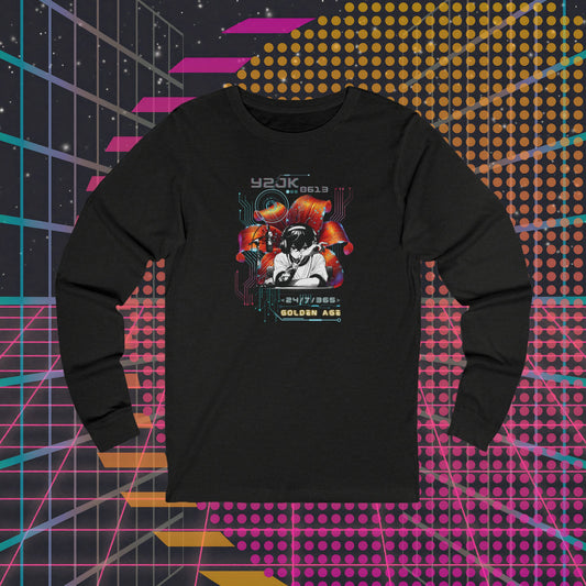 Jung Kook Long Sleeve Shirt - Fanmade BTS Retro Series - Y2K Gamer Aesthetic - Soft Unisex T-Shirt