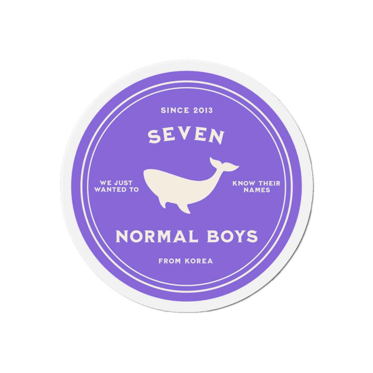 Seven Normal Boys Medallion Series Die-Cut Magnet