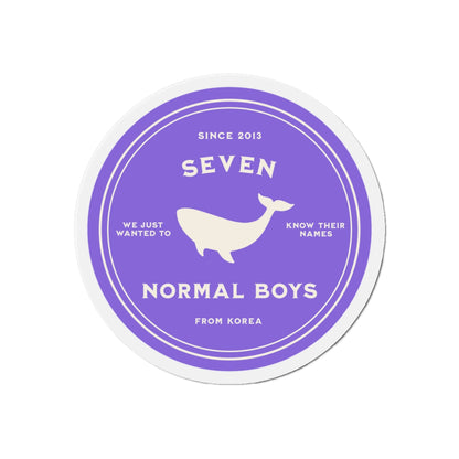 Seven Normal Boys Badge Series Die-Cut Magnet