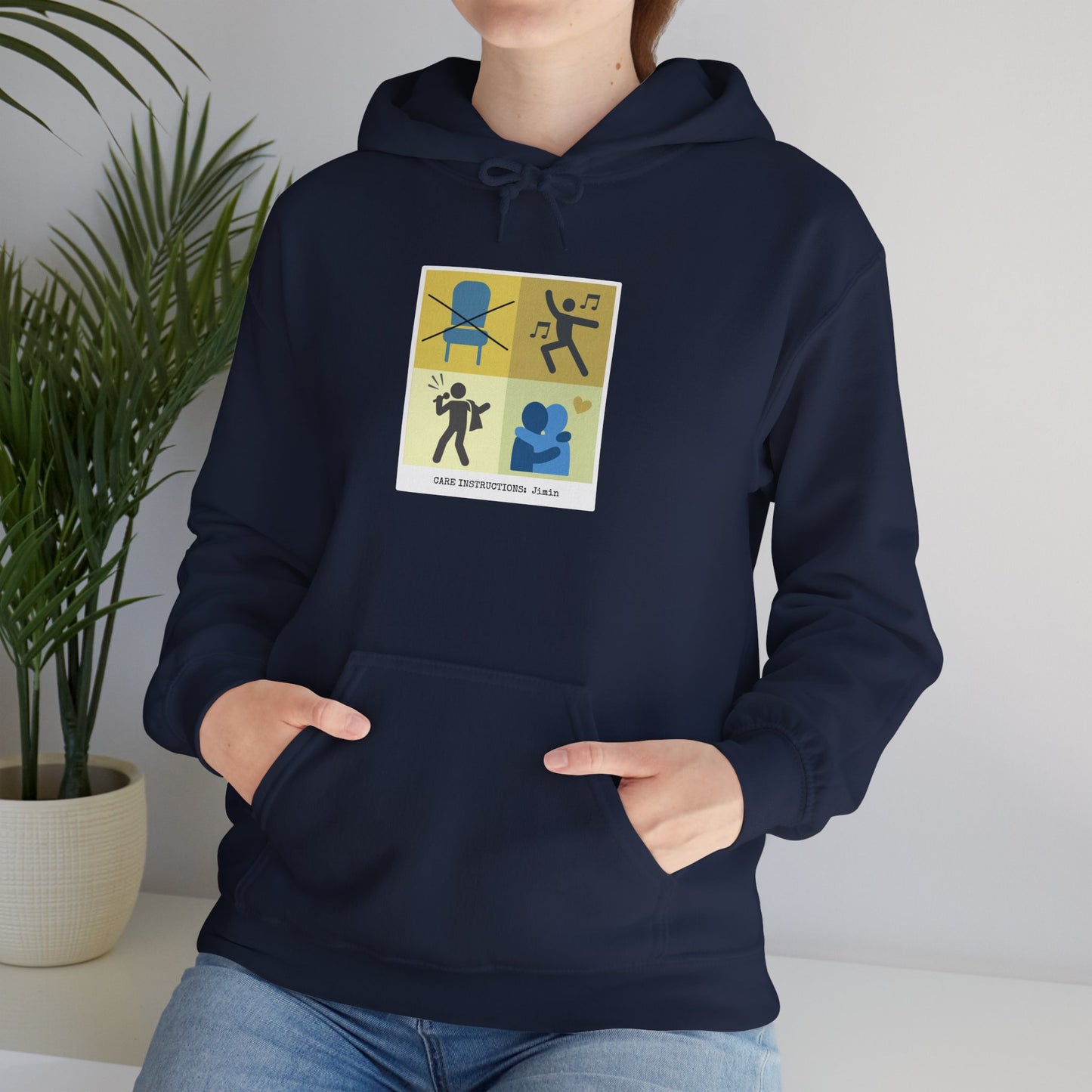 Jimin Hoodie - Funny Fanmade BTS Merch - Care Instructions - Cozy Unisex Sweatshirt