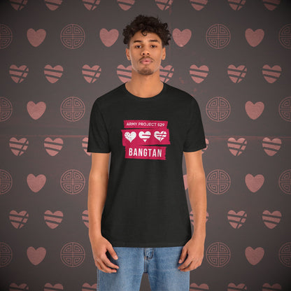 OT7 Short Sleeve Shirt (Red) - AP529 <3 Bangtan - Unisex Jersey T-Shirt