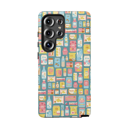 Sweet Pastel Korean Snacks Tough Phone Case - Cute K-Pop Merch - iPhone, Galaxy, Pixel Cover