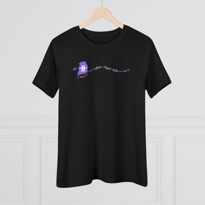 AP529 Korea Heartline Logo Women's Relaxed Jersey Short Sleeve Tee