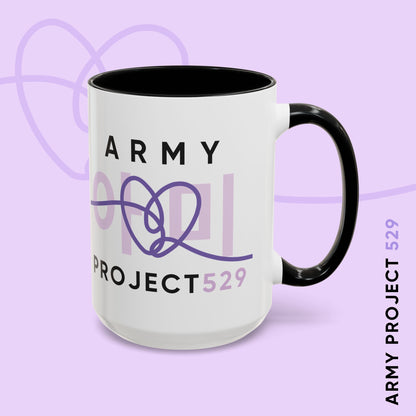 ARMY Project 529 Coffee Mug - Two-Tone 15 oz Ceramic