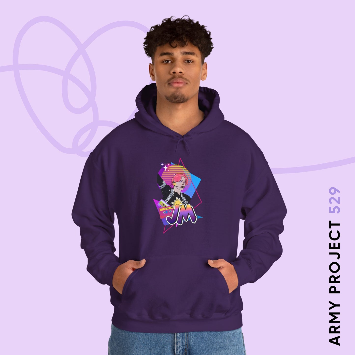 Jimin 1980s Retro Series Unisex Heavy Blend™ Hoodie