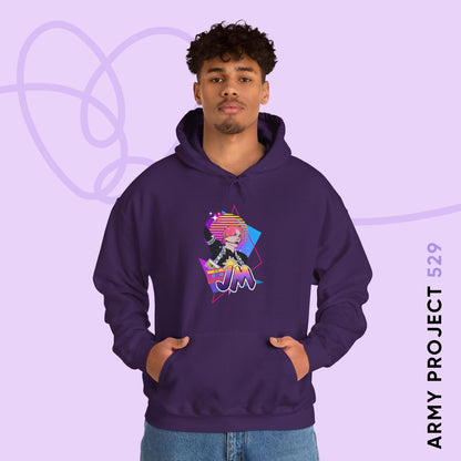 Jimin Hoodie - Fanmade BTS Retro Series - 80s Pop Aesthetic - Cozy Unisex Sweatshirt