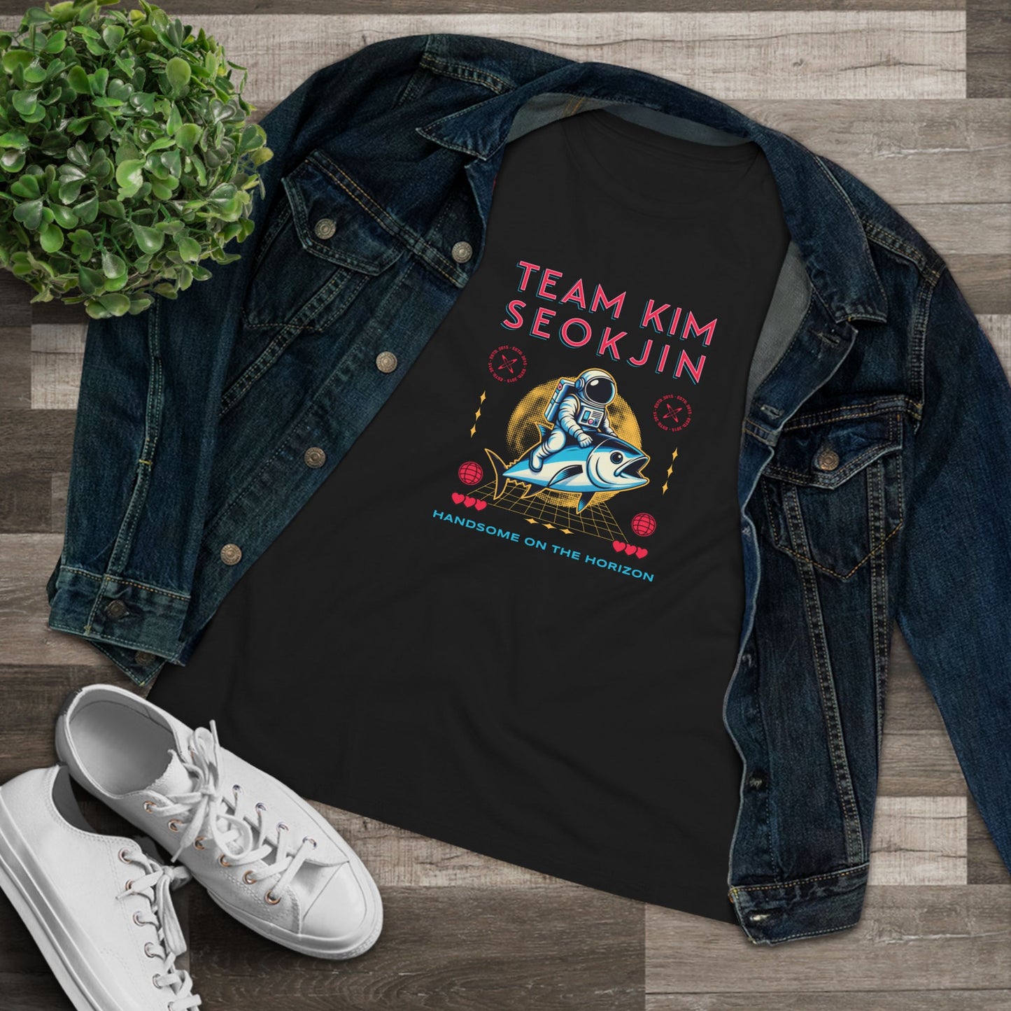 Jin Women's Tee - Team Kim Seokjin - Fanmade BTS Merch - Soft Jersey T-Shirt
