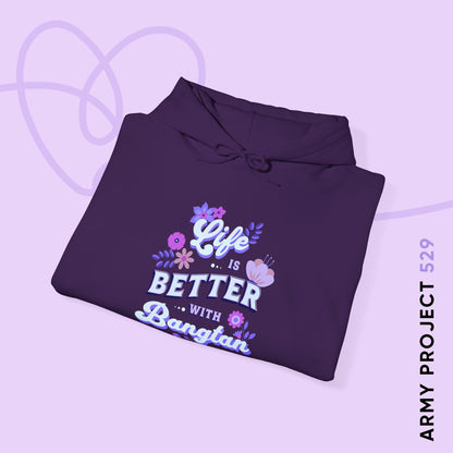 OT7 Hoodie - Life is Better with Bangtan - Fanmade BTS Merch - Cozy Unisex Sweatshirt
