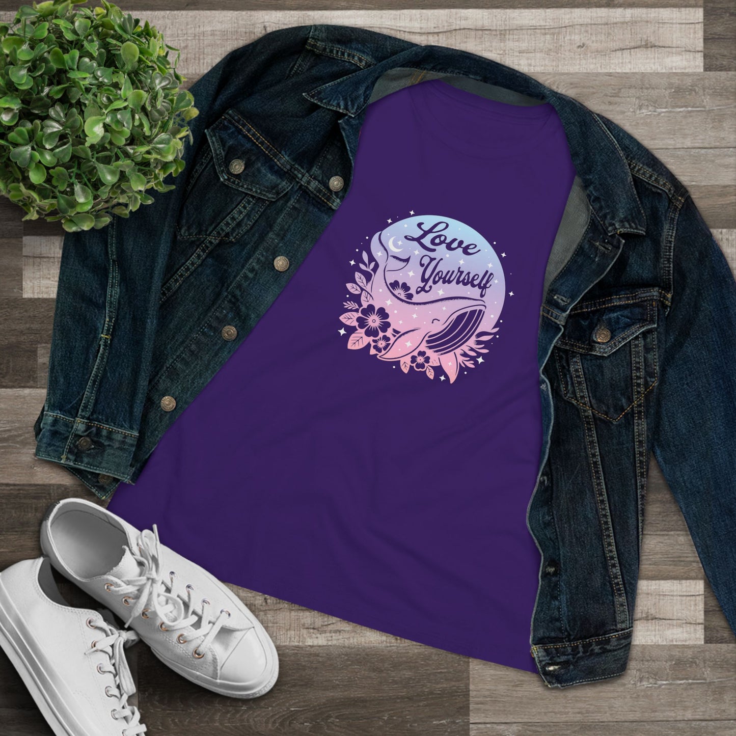 OT7 Women's Tee - Love Yourself - Fanmade BTS Merch - Soft Jersey T-Shirt